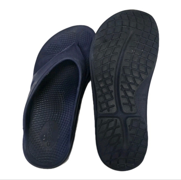 Oofos Original Blue Recovery Comfort Flip Flop Sandals Womens Size 7 Mens Size 9 - Picture 2 of 7